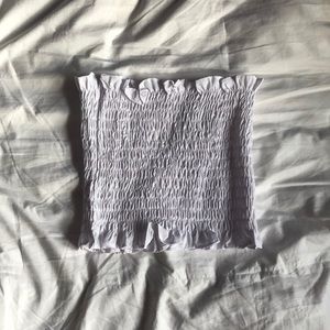 white crop top